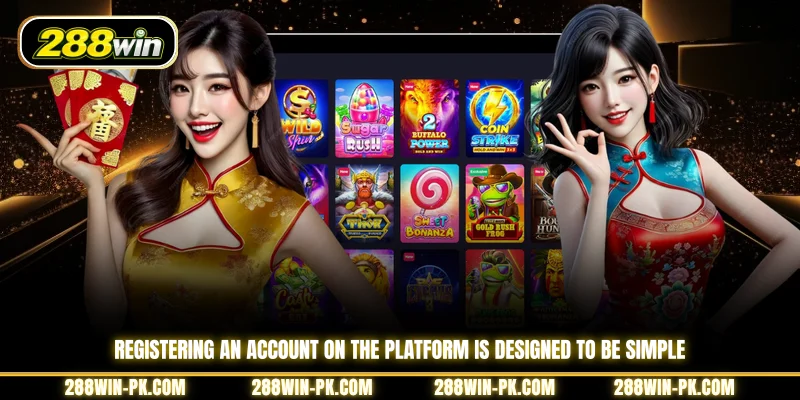 Registering an account on the platform is designed to be simple 
